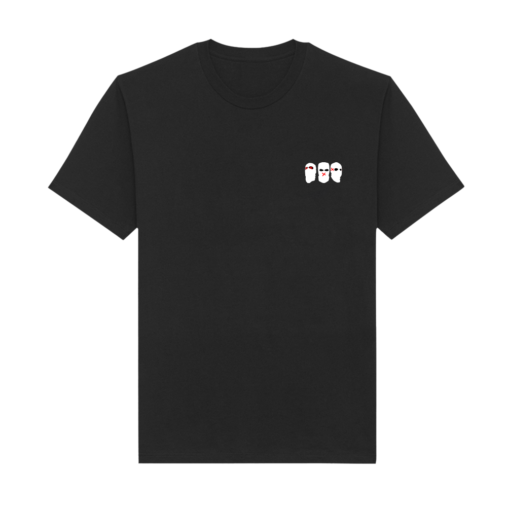T-shirt classique noir Cagoules